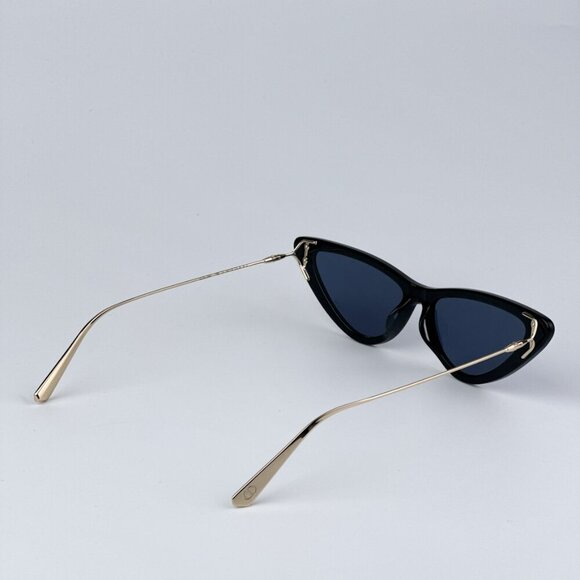 Dior MISSDIOR B4U CD40105U 01V 12B0 BRAND NEW Sunglasses Shiny Black Blue Unisex